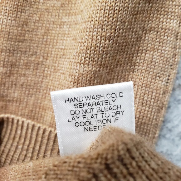 Turnbury Sweater Mens Large Brown Classiccore Extra Fine Merino Wool V-Neck - Picture 9 of 14